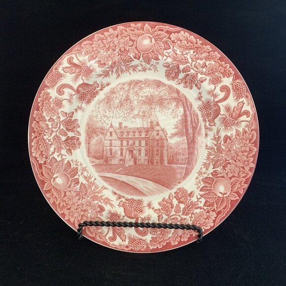 Wedgwood Pink St. Paul’s School The Old Upper Dinner Plate 1928 10 3/8” Vintage - Picture 1 of 7